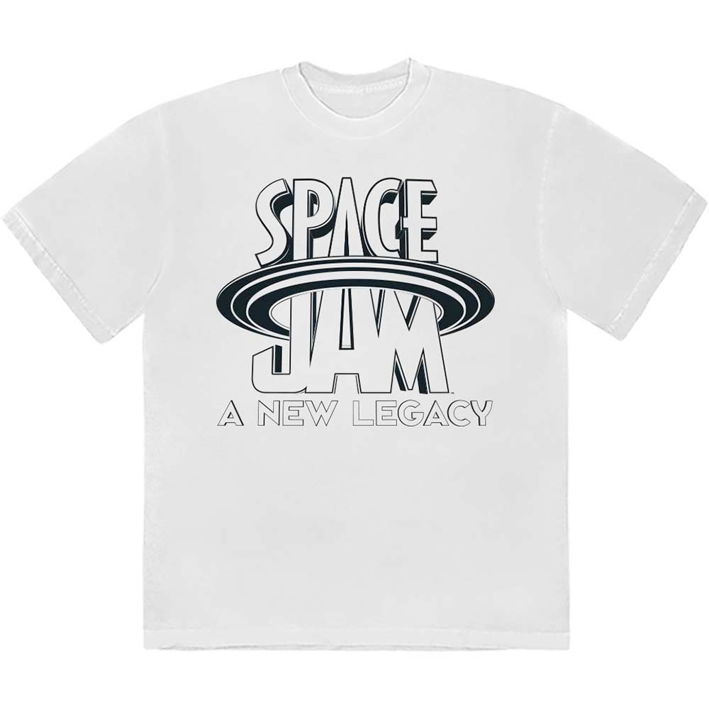 Space Jam - B&W Logo Tshirt Homme - Blanc